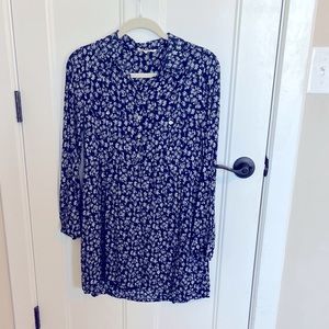 Entro tunic top small Blue floral